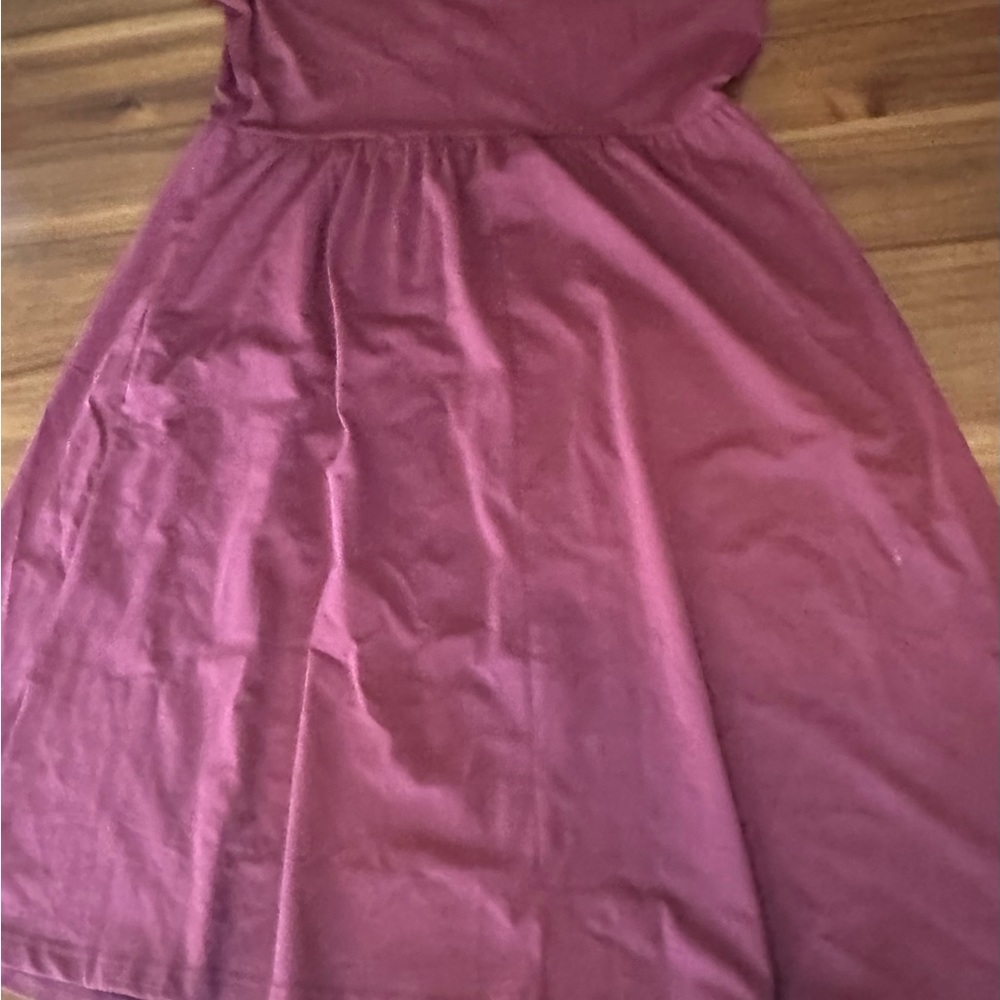 OUGES Women's Button Down Skater Dress with Pockets Sz